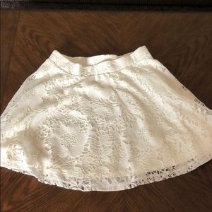 Off white short skirt